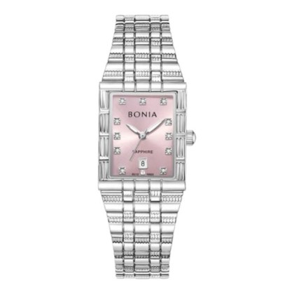 Bonia Elegance BNB10925-2377 Pink Dial Stainless Steel Women Watch